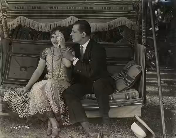 Still from the film The Reckless Age (1924). Subjects: motion pictures, actors, actresses