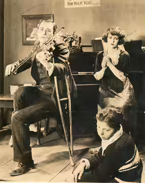 Photo of Edith Roberts and Lon Chaney, from the American drama film Flesh and Blood (1922). Subjects: actresses, actors