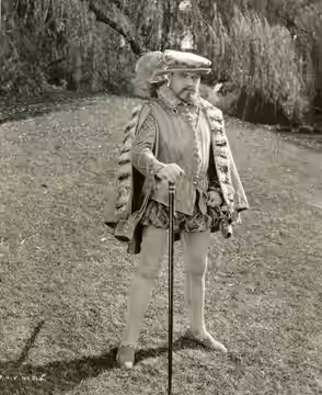 Anders Randolf, film actor, in Dorothy Vernon of Haddon Hall (1924). Subjects: actors