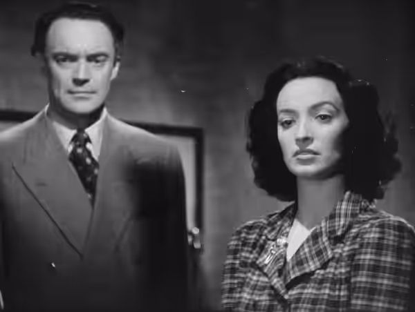 Gustav Diessl e Doris Duranti in una scena del film italiano Calafuria (1943).