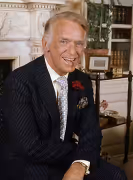 Douglas Fairbanks, Jr. taken at home in the Boltons, London (1973)