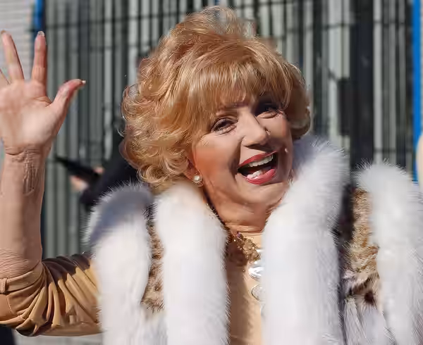 Ruta Lee at a ceremony for Leslie Caron to receive a star on the Hollywood Walk of Fame. (2009)
