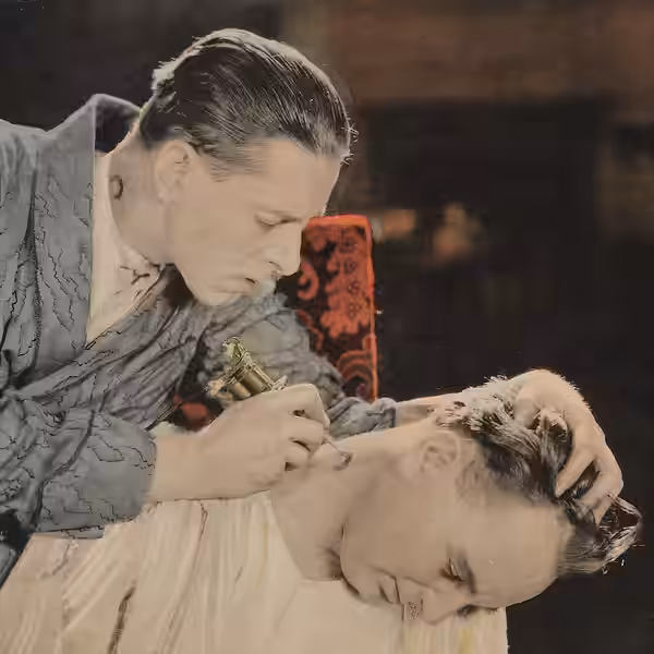 Cropped image from lobby card released by Fox Film in conjunction with It Is the Law (1924)