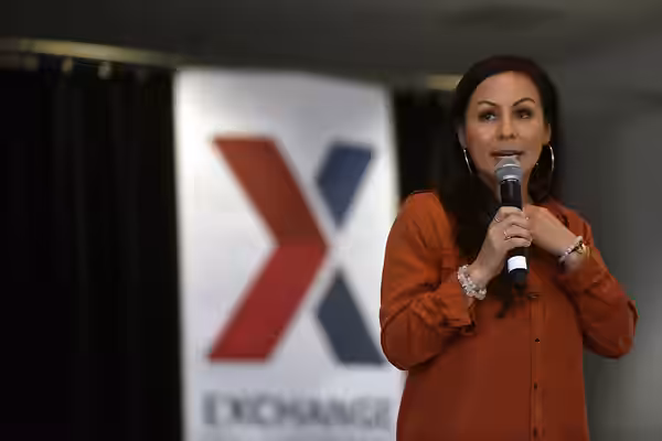 Anjelah Johnson entertains troops during a USO show, Kaiserslautern Military Community Center, Ramstein Air Base, Ramstein-Miesenbach, Germany, July 3, 2019. Ai