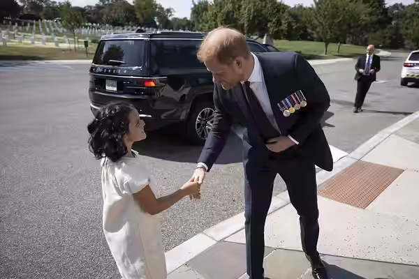 Prince Harry visits Arlington National Cemetery, Arlington, Virginia, Aug. 19, 2026. While at ANC, Prince Harry participated in a Public Wreath-Laying Ceremony 
