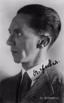Joseph Goebbels, top-ranking Nazi (1897–1945) who, as Minister of Propaganda, was one of Hitler’s most powerful and influential underlings. After serving a sing