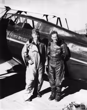 PictionID:42249769 - Title:Photo of Frank M. Hawks on the right with Will Rogers on the left. While flying Will Rogers to a fund-raising campaign for the Red Cr (2015)