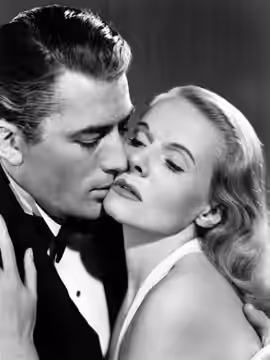 Gregory Peck and Ann Todd in the film The Paradine Case (1947) - publicity still
