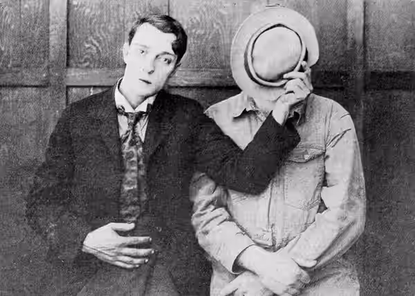 Buster Keaton and Edward F. Cline, making two-reel films for Joseph M. Schenck for distibution by Metro Pictures (1920)