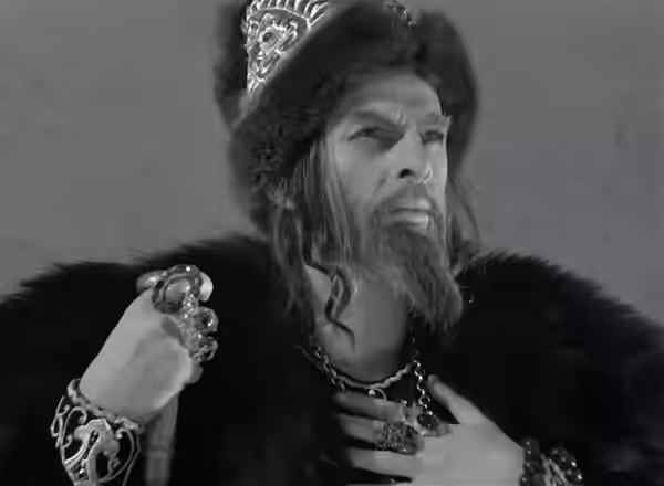 A frame from S. Eisenstein's "Ivan the Terrible" (1945)