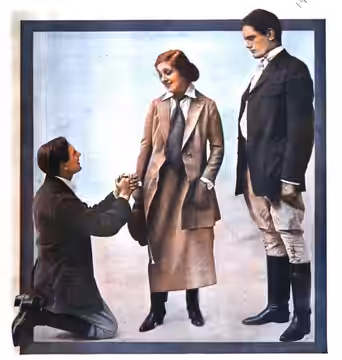 Cover of The New York Dramatic Mirror featuring Dion Titheradge (left), Laurette Taylor (center), and Philip Merivale (right) in The Harp of Life (1917)