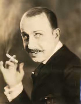 Silent film actor Stuart Holmes. Subjects: actors (1923)