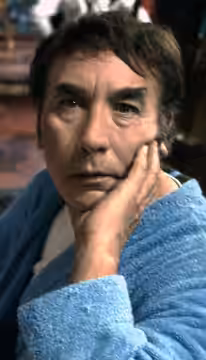 Frankie Howard on the set of Up Pompeii Elstree Studios (1974)