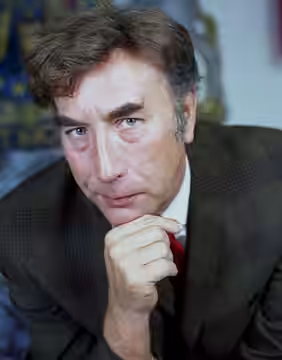 Portrait of Frankie Howerd taken at photographer's home, Kinnerton Street London (2010)