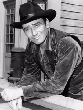 Photo of James Drury as The Virginian from the television program The Virginian, also known as The Men from Shiloh. (1971)