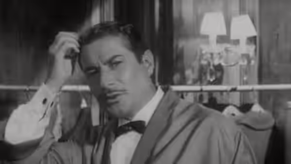 Amedeo Nazzari in una scena del film Frenesia dell'estate (1964), girato in Italia.