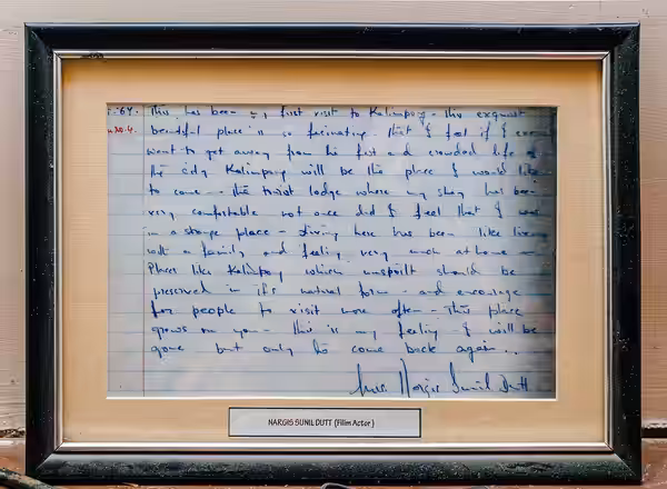 Detailed testimonial of famous Actor Nargis and Sunil Dutt of Morgan House, Kalimpong (2017)