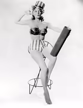 Julie London in a pin-up photo, dated 1950s