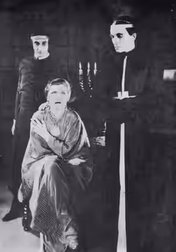 Jan Ciecierski, Irena Eichlerówna, Socha - Judyta spektakl „Wariatka z Chaillot” Jean Giraudoux, Teatr Kameralny TUR, Kraków. (1947)