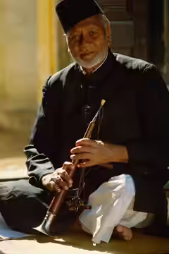 Bismillah Khan colour photograph