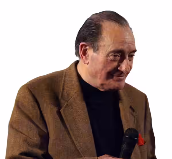 French director Pierre Étaix in movie theatre Diagonal Capitole in Montpellier (2011)