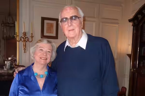 Nicole Trabaud avec l'invité d'honneur 2014 Hubert de Givenchy
