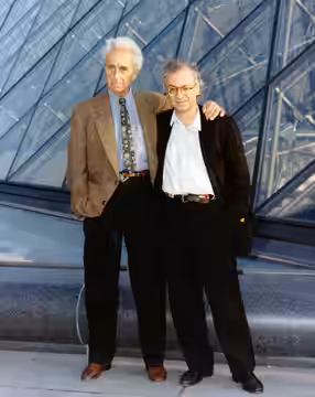 Vittorio Giacci con Michelangelo Antonioni (1992)