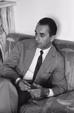 Regisseur Michelangelo Antonioni in Rom. (1961)