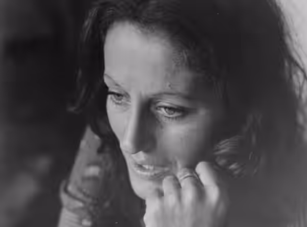 Portrait of Germaine Greer, c.1975, Tribune News photographer, vintage film negative, State Library of NSW ON 161/item 676.