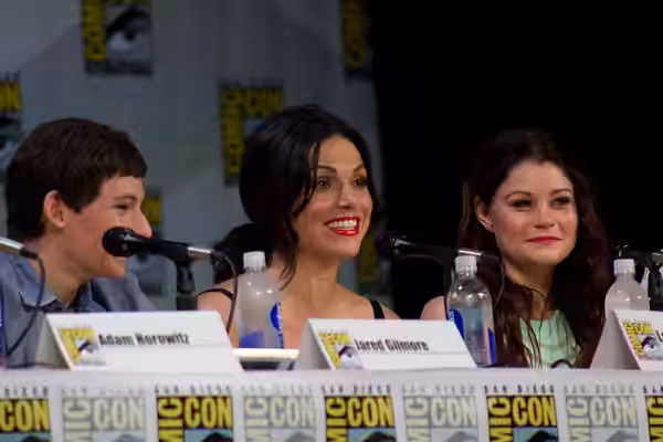 Jared Gilmore, Lana Parrilla &amp; Emilie de Ravin Once Upon a Time Panel at the 2014 Comic-Con International.