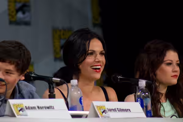 Jared Gilmore, Lana Parrilla &amp; Emilie de Ravin Once Upon a Time Panel at the 2014 Comic-Con International.