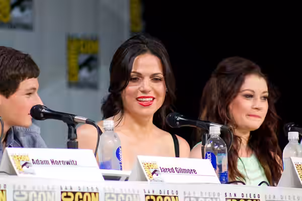Jared Gilmore, Lana Parrilla &amp; Emilie de Ravin Once Upon a Time Panel at the 2014 Comic-Con International.