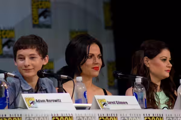 Jared Gilmore, Lana Parrilla &amp; Emilie de Ravin Once Upon a Time Panel at the 2014 Comic-Con International.