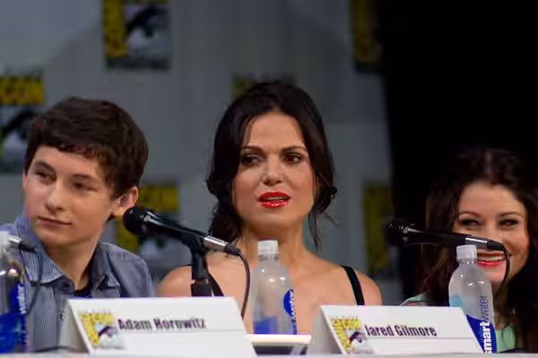 Jared Gilmore, Lana Parrilla &amp; Emilie de Ravin Once Upon a Time Panel at the 2014 Comic-Con International.