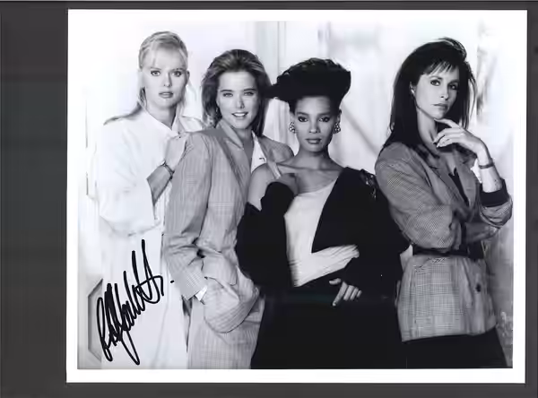 The beautiful cast of the action adventure series "ANGELS '88," clockwise from left: Claire Yarlett, Téa Leoni, Sandra Canning and Karen Kopins. (1988)