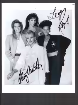 The beautiful cast of the action adventure series "ANGELS '88," clockwise from left: Téa Leoni, Karen Kopins, Sandra Canning and Claire Yarlett (center). (1988)