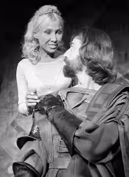 Silvia Monfort et Henri Serre dans Lucrèce Borgia de Victor Hugo. Nouveau Carré Gaîté Lyrique.