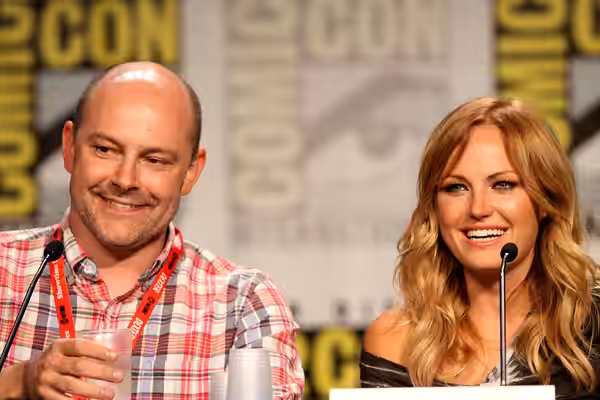 Rob Corddry and Malin Åkerman at the 2011 Comic-Con in San Diego