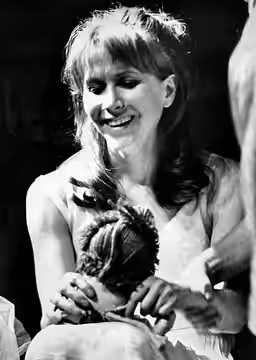 Publicity photo of Julie Harris in stage play, Marathon '33. (1963)