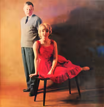 Skådespelarna Olof Thunberg och Lena Granhagen. (1961)