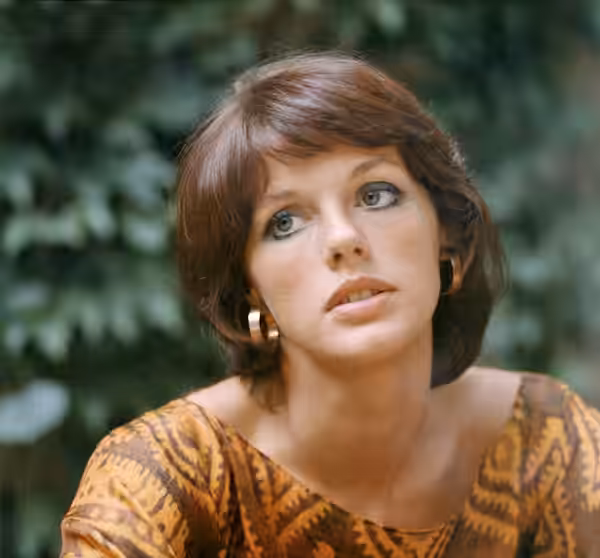 Anny Duperey. Portrait par Fernand Michaud. Festival d'Avignon 1971.