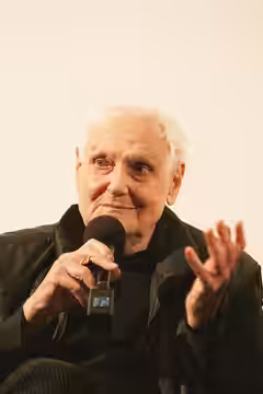 Miklós Jancsó at a press screening of his movie, So Much for Justice!, February 1, 2010, Budapest
