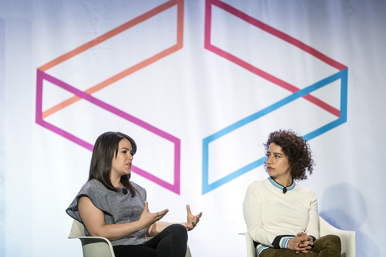 Marie Claire Editor in Chief Anne Fulenwider interviews Broad City's Abbi Jacobson and Ilana Glazer on the YP Stage on Day 1 of Internet Week New York May 18, 2 (2015)
