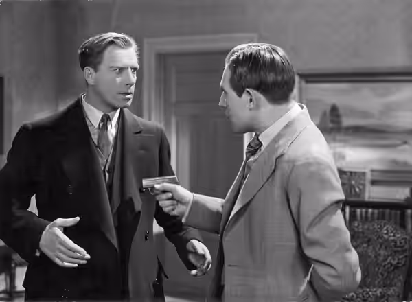 Lars Hanson och Georg Rydeberg i "Valborgsmässoafton". (1935)