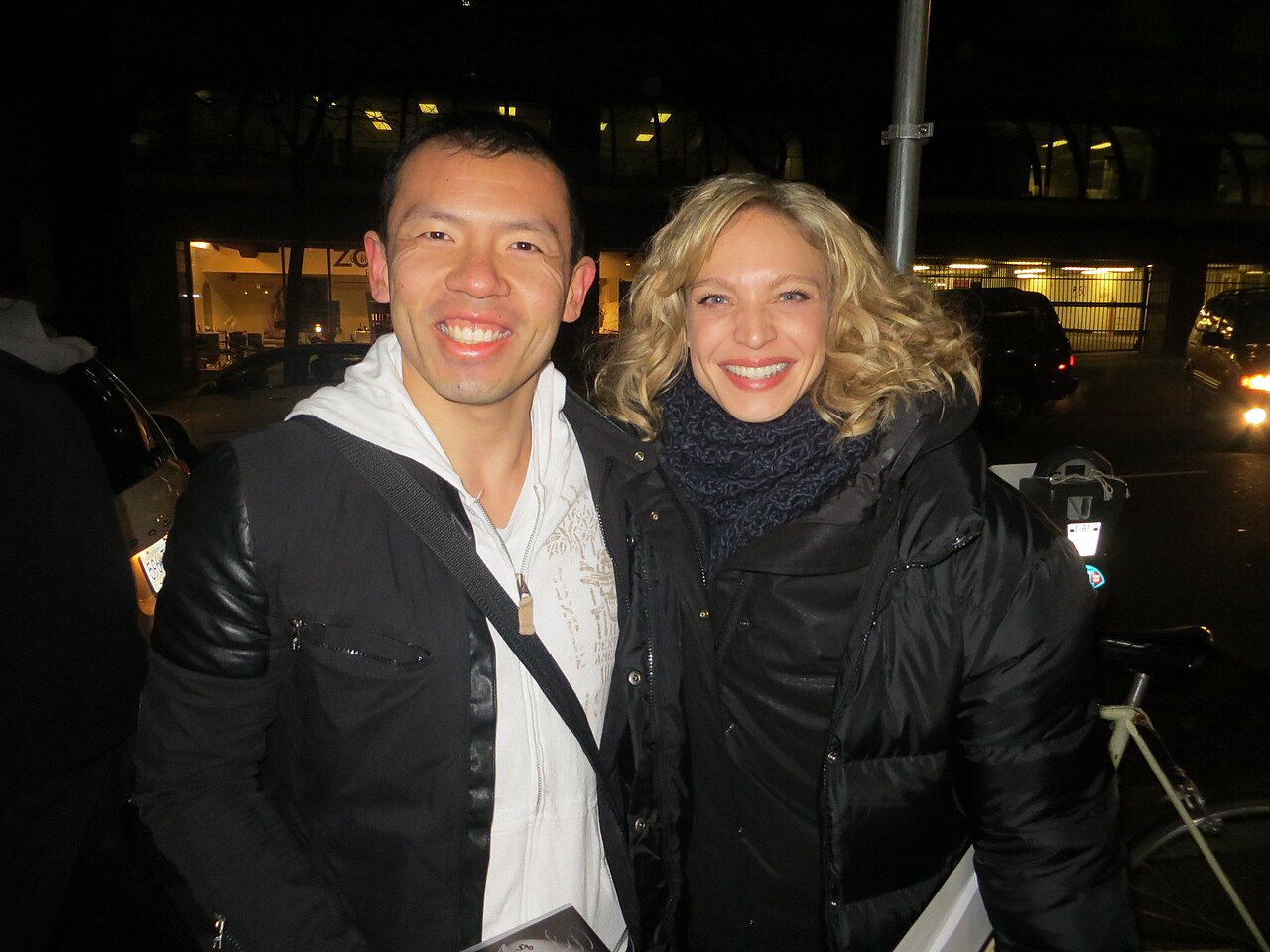 Kristin Lehman on the set of "Motive" on November 26, 2012