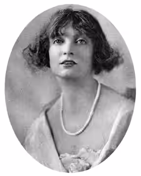 Photograph of actress Estelle Winwood, star of the Broadway production of Somerset Maugham's Too Many Husbands (1919–20) (1920)