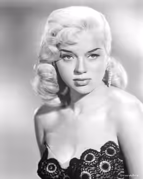 English actress Diana Dors (1931 - 1984), circa 1955.