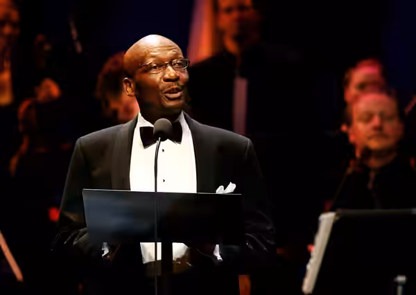 Jamaican reggae legend Jimmy Cliff at the 2005 Polar Music Prize ceremony at the Stockholm Concert Hall.