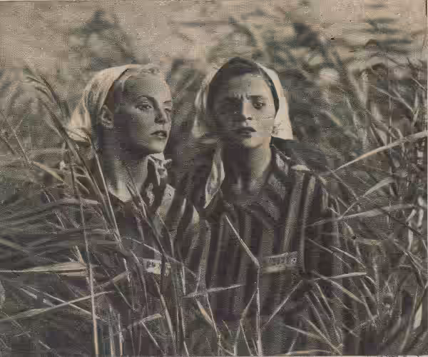 Barbara Fijewska i Maria Winogradowa - Ostatni Etap w filmie Ostatni etap, 1947