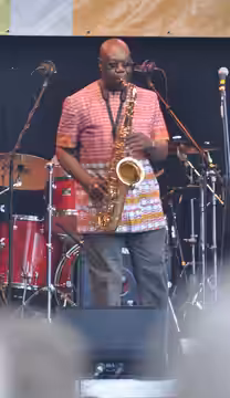 Manu Dibango at the Sommerfestival der Kulturen Stuttgart - 17.07.2013